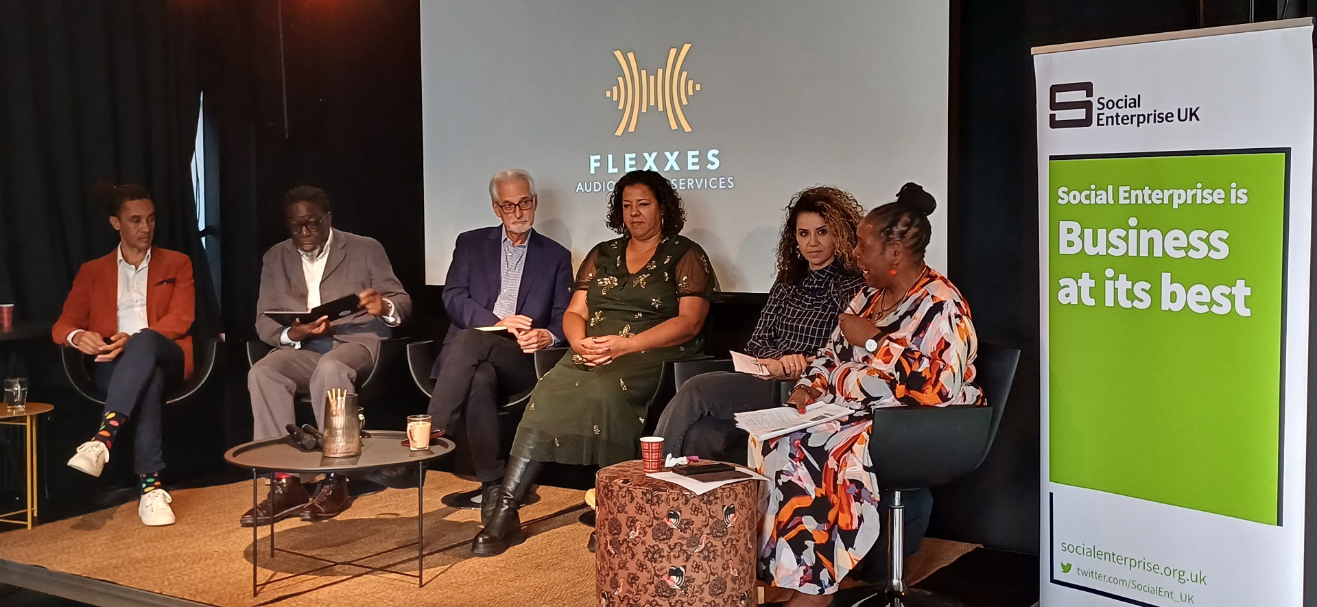 Phil Tulba, Lord Victor Adebowale, Ted Howard, Joanne Anderson, Najah Aouaki and Yvonne Field at our panel discussion