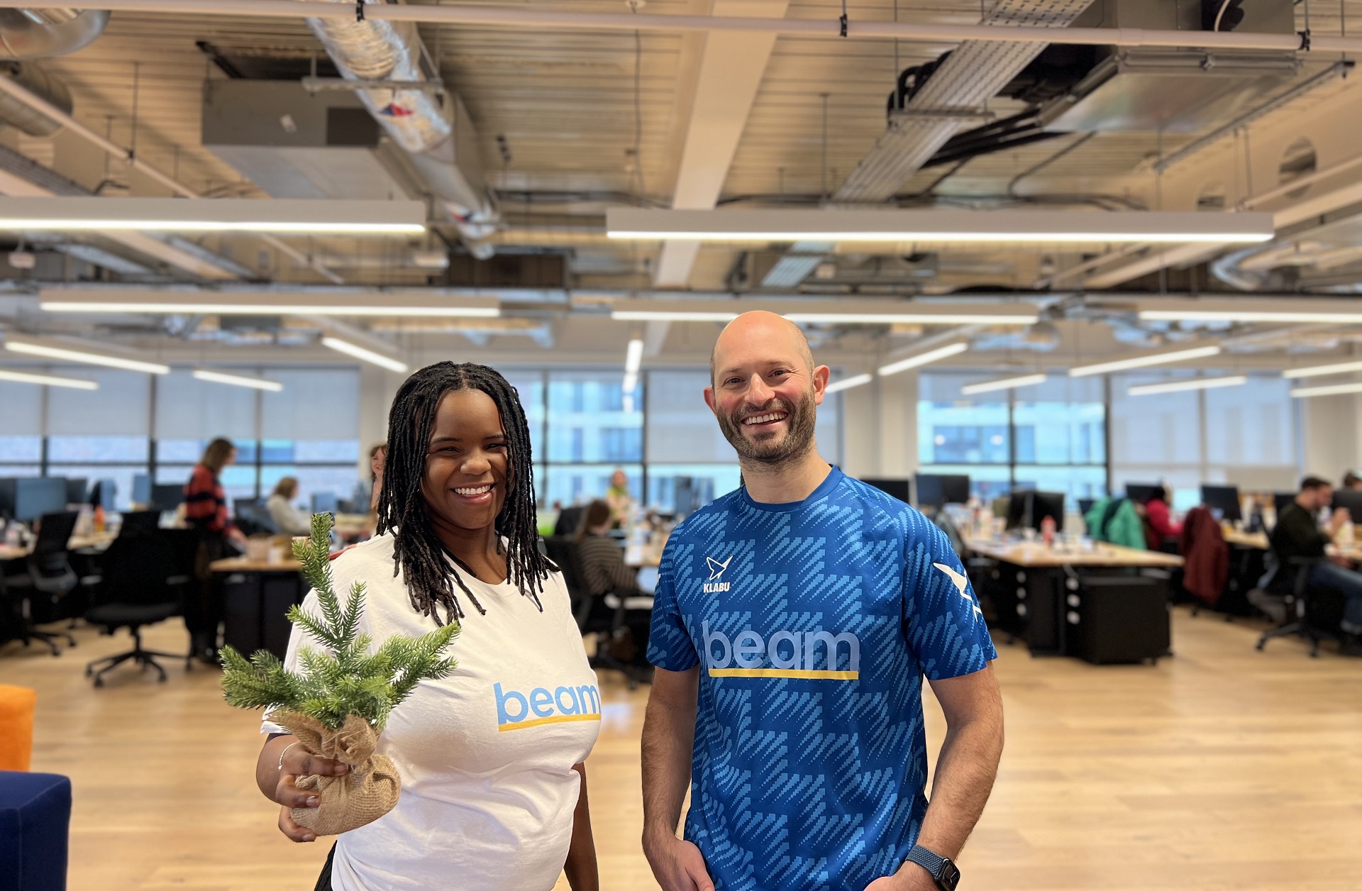 Beam's CEO, Alex Stephany and Regina from South London