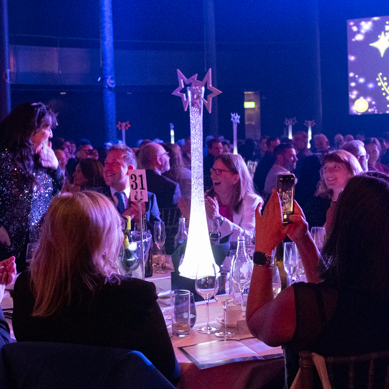 Table celebrating at the UK Social Enterprise Awards