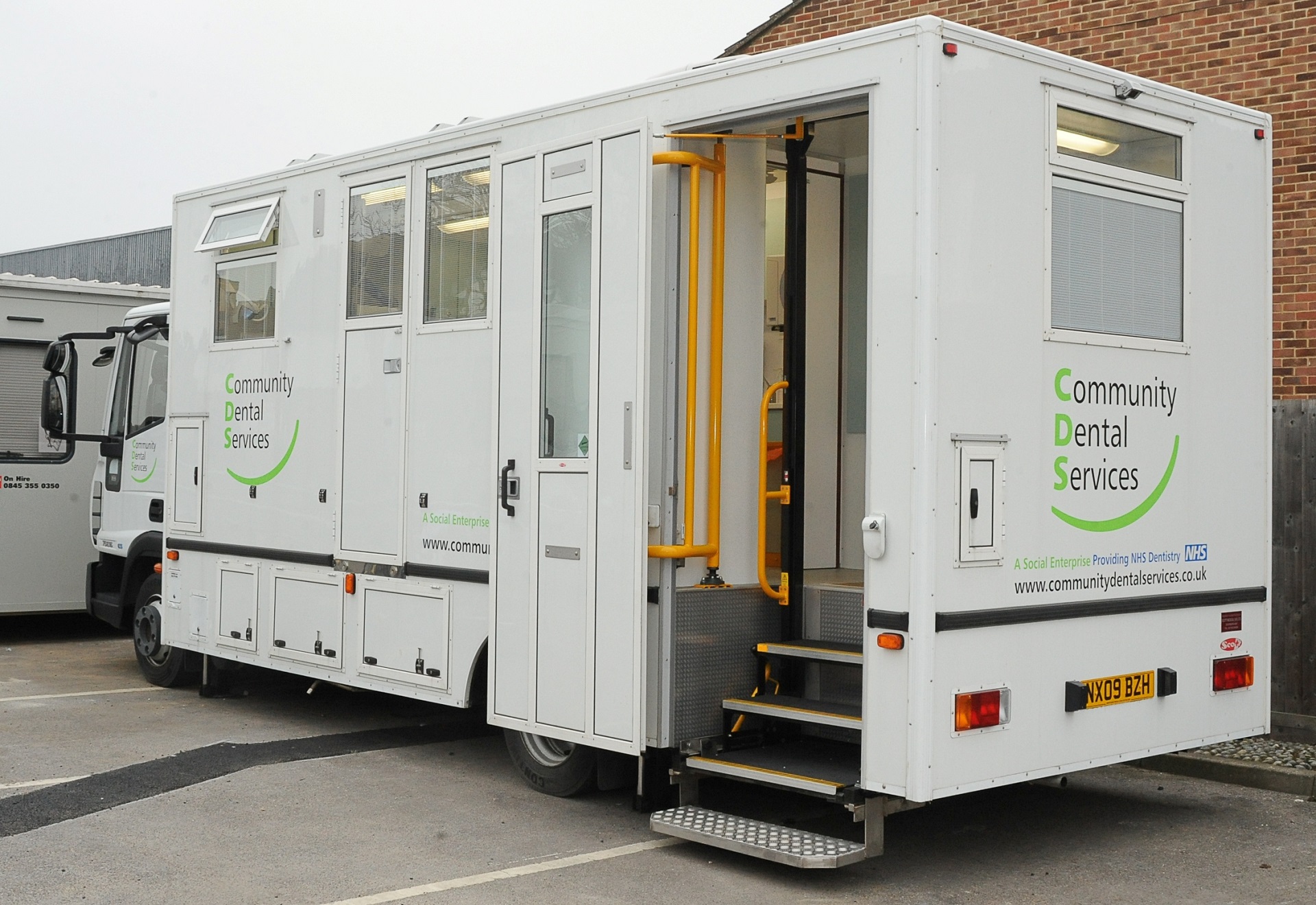 The Community Dental Services mobile dental treatment van