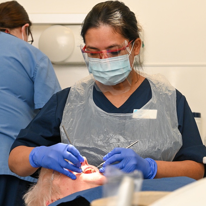 A dentist from Peninsula Dental School