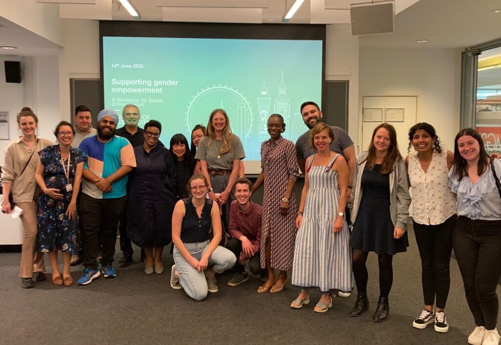 attendees at a gender empowerment workshop with the University of Westminster